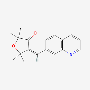 2,2,5,5-Tetramethyl-4-(7-quinolylmethylene)-2,5-dihydrofuran-3-one