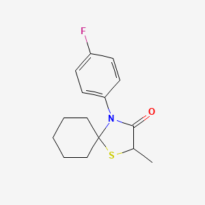 4-(4-Fluoro-phenyl)-2-methyl-1-thia-4-aza-spiro[4.5]decan-3-one