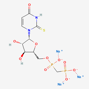 trisodium;[(2R,3S,4S,5R)-3,4-dihydroxy-5-(4-oxo-2-sulfanylidenepyrimidin-1-yl)oxolan-2-yl]methoxy-(phosphonatomethyl)phosphinate