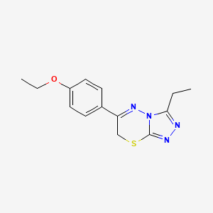 6-(4-ethoxyphenyl)-3-ethyl-7H-[1,2,4]triazolo[3,4-b][1,3,4]thiadiazine