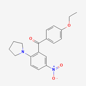 (4-Ethoxyphenyl)[5-nitro-2-(pyrrolidin-1-yl)phenyl]methanone