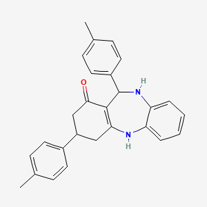 6,9-Bis(p-tolyl)-5,6,8,9,10,11-hexahydrobenzo[b][1,4]benzodiazepin-7-one