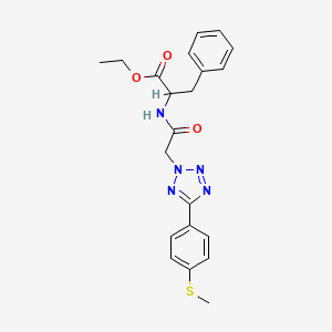 ethyl N-({5-[4-(methylsulfanyl)phenyl]-2H-tetrazol-2-yl}acetyl)phenylalaninate