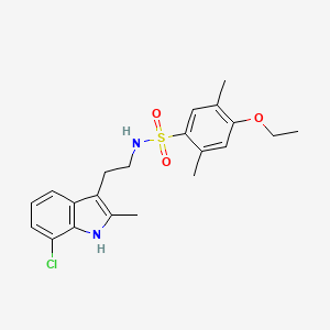 N-[2-(7-chloro-2-methyl-1H-indol-3-yl)ethyl]-4-ethoxy-2,5-dimethylbenzenesulfonamide