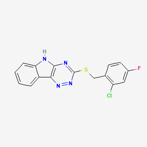 2-(2-Chloro-4-fluoro-benzylsulfanyl)-9H-1,3,4,9-tetraaza-fluorene