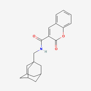 2H-Chromene-3-carboxamide, 2-oxo-N-(adamantan-1-yl)methyl-