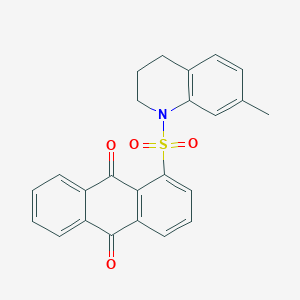 1-[(7-methyl-3,4-dihydroquinolin-1(2H)-yl)sulfonyl]anthracene-9,10-dione