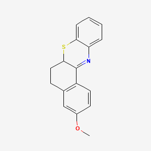 molecular formula C17H15NOS B11503095 3-methoxy-6,6a-dihydro-5H-benzo[a]phenothiazine 