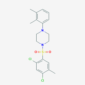 molecular formula C19H22Cl2N2O2S B11503097 1-[(2,4-Dichloro-5-methylphenyl)sulfonyl]-4-(2,3-dimethylphenyl)piperazine 