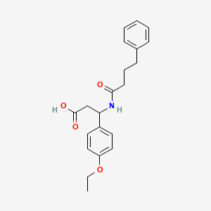 3-(4-Ethoxyphenyl)-3-[(4-phenylbutanoyl)amino]propanoic acid