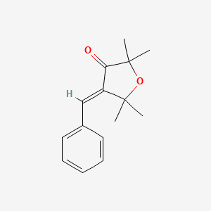 molecular formula C15H18O2 B11503171 4-Benzylidene-2,2,5,5-tetramethyl-dihydro-furan-3-one 