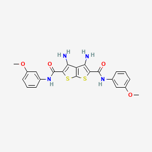 3,4-diamino-N,N'-bis(3-methoxyphenyl)thieno[2,3-b]thiophene-2,5-dicarboxamide