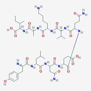 molecular formula C49H80N12O15 B1150329 ferritin heavy chain fragment [Multiple species] 