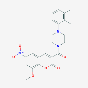 3-{[4-(2,3-dimethylphenyl)piperazin-1-yl]carbonyl}-8-methoxy-6-nitro-2H-chromen-2-one