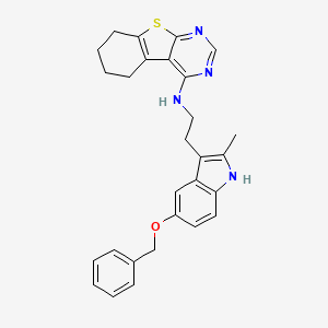 N-{2-[5-(benzyloxy)-2-methyl-1H-indol-3-yl]ethyl}-5,6,7,8-tetrahydro[1]benzothieno[2,3-d]pyrimidin-4-amine