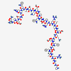 molecular formula C161H236N48O43 B1150340 Endostatin (84-114)-NH2 (JKC367) 