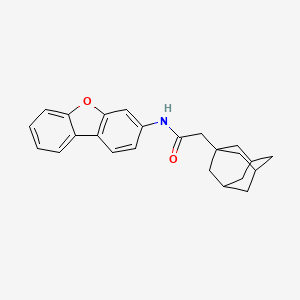 molecular formula C24H25NO2 B11503413 2-(1-adamantyl)-N-dibenzo[b,d]furan-3-ylacetamide 