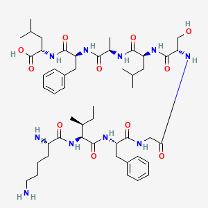 molecular formula C50H78N10O11 B1150343 H-Lys-Ile-Phe-Gly-Ser-Leu-D-Ala-Phe-Leu-OH 
