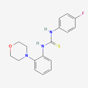 molecular formula C17H18FN3OS B11503442 1-(4-Fluorophenyl)-3-[2-(morpholin-4-yl)phenyl]thiourea 