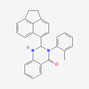 2-(1,2-dihydroacenaphthylen-5-yl)-3-(2-methylphenyl)-2,3-dihydroquinazolin-4(1H)-one