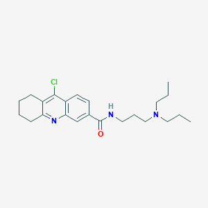 molecular formula C23H32ClN3O B1150356 9-chloro-N-(3-(dipropylamino)propyl)-5,6,7,8-tetrahydroacridine-3-carboxamide 