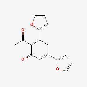 6-Acetyl-3,5-di-furan-2-yl-cyclohex-2-enone