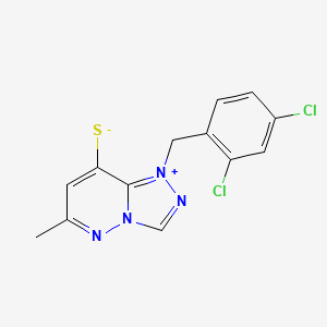 molecular formula C13H10Cl2N4S B11503595 1-(2,4-dichlorobenzyl)-6-methyl-1H-[1,2,4]triazolo[4,3-b]pyridazin-4-ium-8-thiolate 