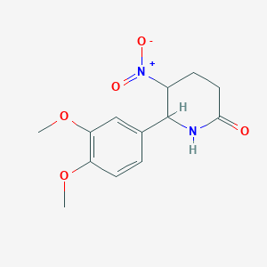 6-(3,4-Dimethoxyphenyl)-5-nitropiperidin-2-one