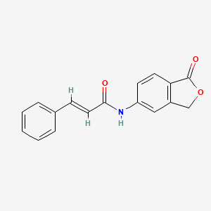 (2E)-N-(1-oxo-1,3-dihydro-2-benzofuran-5-yl)-3-phenylprop-2-enamide