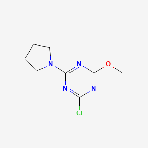 2-Chloro-4-methoxy-6-(pyrrolidin-1-yl)-1,3,5-triazine