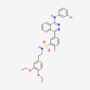 5-{4-[(3-bromophenyl)amino]phthalazin-1-yl}-N-[2-(3,4-diethoxyphenyl)ethyl]-2-methylbenzenesulfonamide