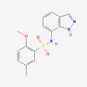 N-(1H-indazol-7-yl)-2-methoxy-5-methylbenzenesulfonamide