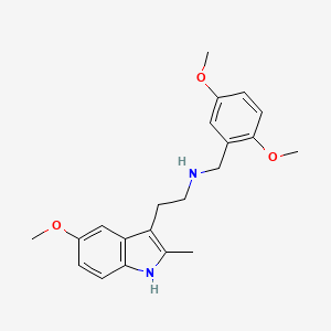 molecular formula C21H26N2O3 B11503693 N-(2,5-dimethoxybenzyl)-2-(5-methoxy-2-methyl-1H-indol-3-yl)ethanamine 