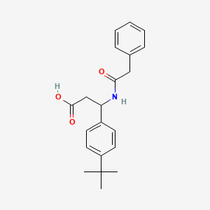 3-(4-Tert-butylphenyl)-3-[(phenylacetyl)amino]propanoic acid