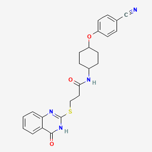 N-[trans-4-(4-Cyanophenoxy)cyclohexyl]-3-[(4-Oxo-3,4-Dihydroquinazolin-2-Yl)sulfanyl]propanamide