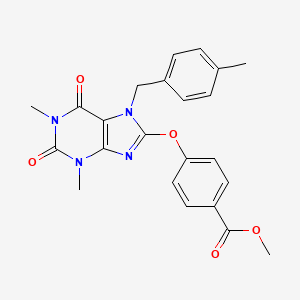 methyl 4-{[1,3-dimethyl-7-(4-methylbenzyl)-2,6-dioxo-2,3,6,7-tetrahydro-1H-purin-8-yl]oxy}benzoate