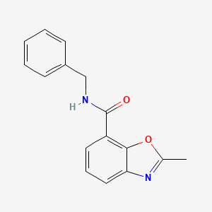 molecular formula C16H14N2O2 B11503738 N-benzyl-2-methyl-1,3-benzoxazole-7-carboxamide 