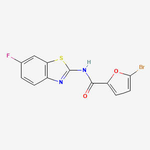 molecular formula C12H6BrFN2O2S B11503747 5-bromo-N-(6-fluoro-1,3-benzothiazol-2-yl)furan-2-carboxamide 