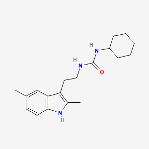 1-cyclohexyl-3-[2-(2,5-dimethyl-1H-indol-3-yl)ethyl]urea