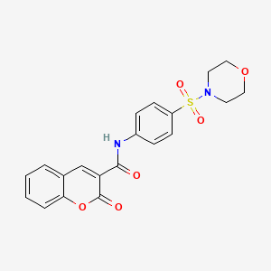 N-[4-(morpholin-4-ylsulfonyl)phenyl]-2-oxo-2H-chromene-3-carboxamide