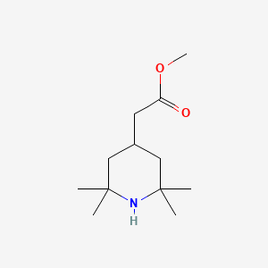 molecular formula C12H23NO2 B11503786 Methyl 2-(2,2,6,6-tetramethylpiperidin-4-yl)acetate 