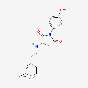 3-{[2-(Adamantan-1-YL)ethyl]amino}-1-(4-methoxyphenyl)pyrrolidine-2,5-dione