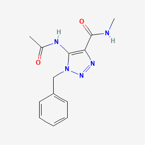 5-(acetylamino)-1-benzyl-N-methyl-1H-1,2,3-triazole-4-carboxamide