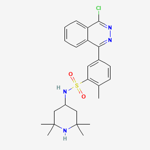 5-(4-chlorophthalazin-1-yl)-2-methyl-N-(2,2,6,6-tetramethylpiperidin-4-yl)benzenesulfonamide