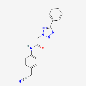 Acetamide, N-(4-cyanomethylphenyl)-2-(5-phenyltetrazol-2-yl)-