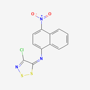 molecular formula C12H6ClN3O2S2 B11503903 4-chloro-N-(4-nitronaphthalen-1-yl)dithiazol-5-imine 