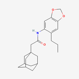 2-(1-adamantyl)-N-(6-propyl-1,3-benzodioxol-5-yl)acetamide