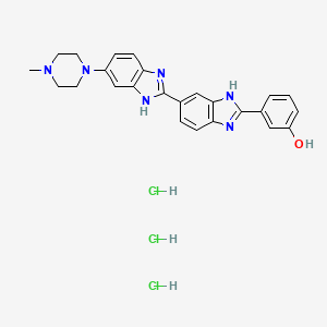 molecular formula C₂₅H₂₇Cl₃N₆O B1150404 HOE-S 785026 trihydrochloride 