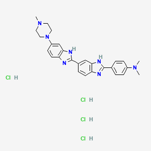 molecular formula C₂₇H₃₃Cl₄N₇ B1150405 Hoechst 34580 四氢氯化物 