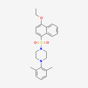 1-(2,6-Dimethylphenyl)-4-[(4-ethoxynaphthalen-1-yl)sulfonyl]piperazine